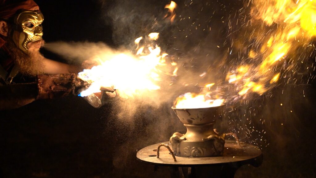 Espectáculo de fuego - boda medieval