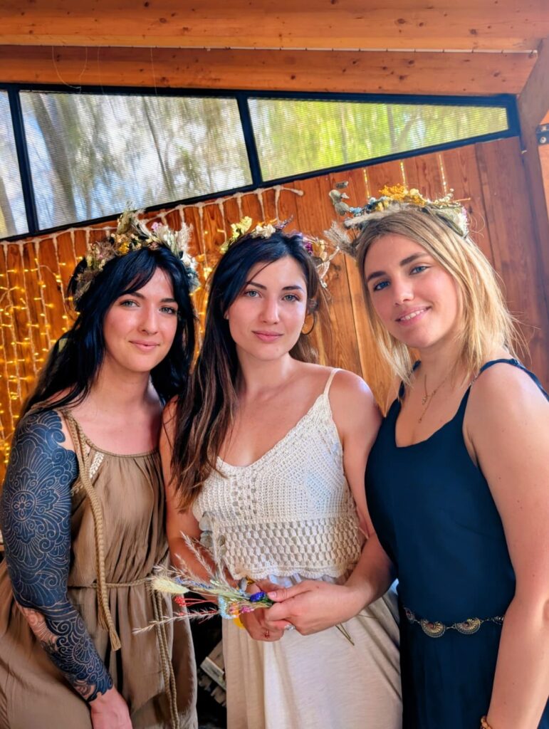 Coronas de flores - boda medieval
