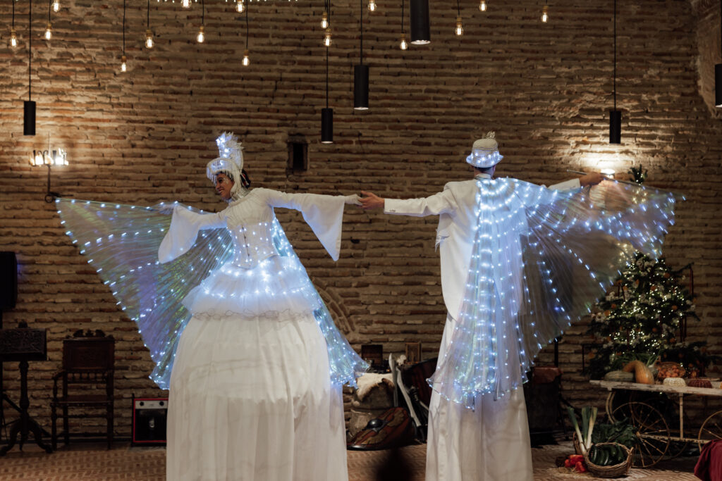 Espectáculo de luces - boda medieval
